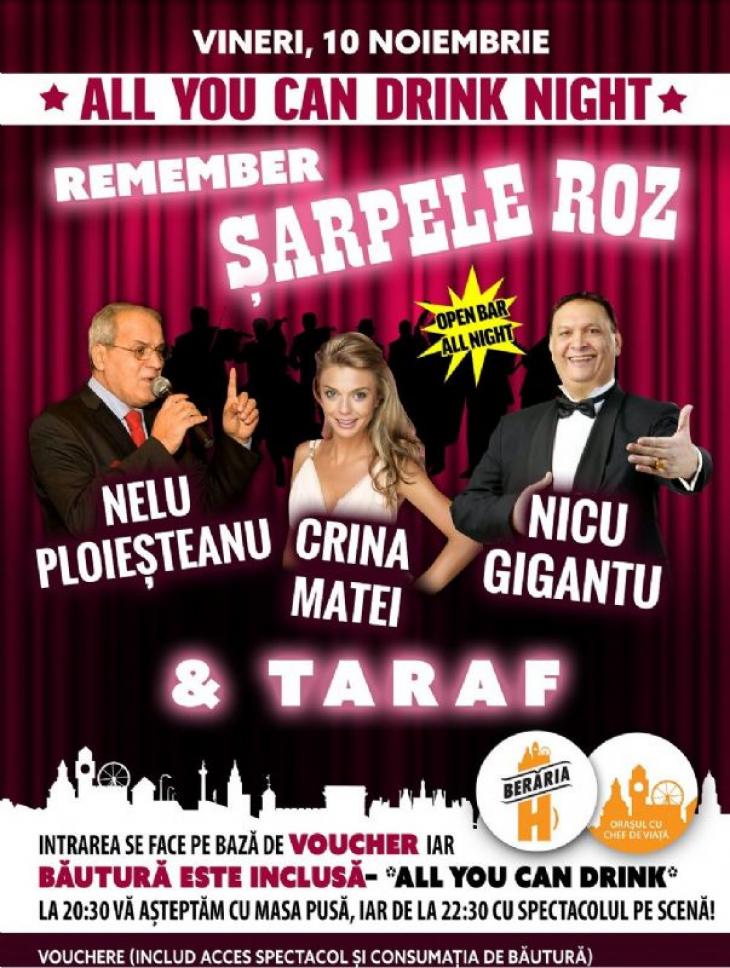 All You Can Drink Night 1 Remember șarpele Roz Bilete La Concert