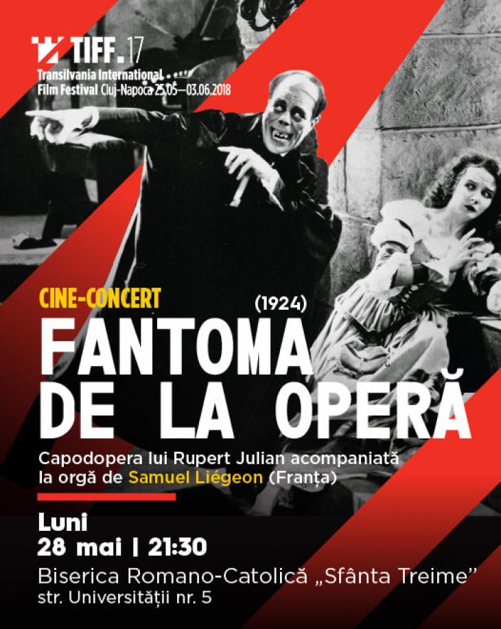 Cine Concert The Phantom Of The Opera Accompanied Live By Samuel Liegeon Bilete La Film Biserica Romano Catolică Sfanta Treime Cluj Napoca Cluj Napoca 28 Mai 2018 Show Pass