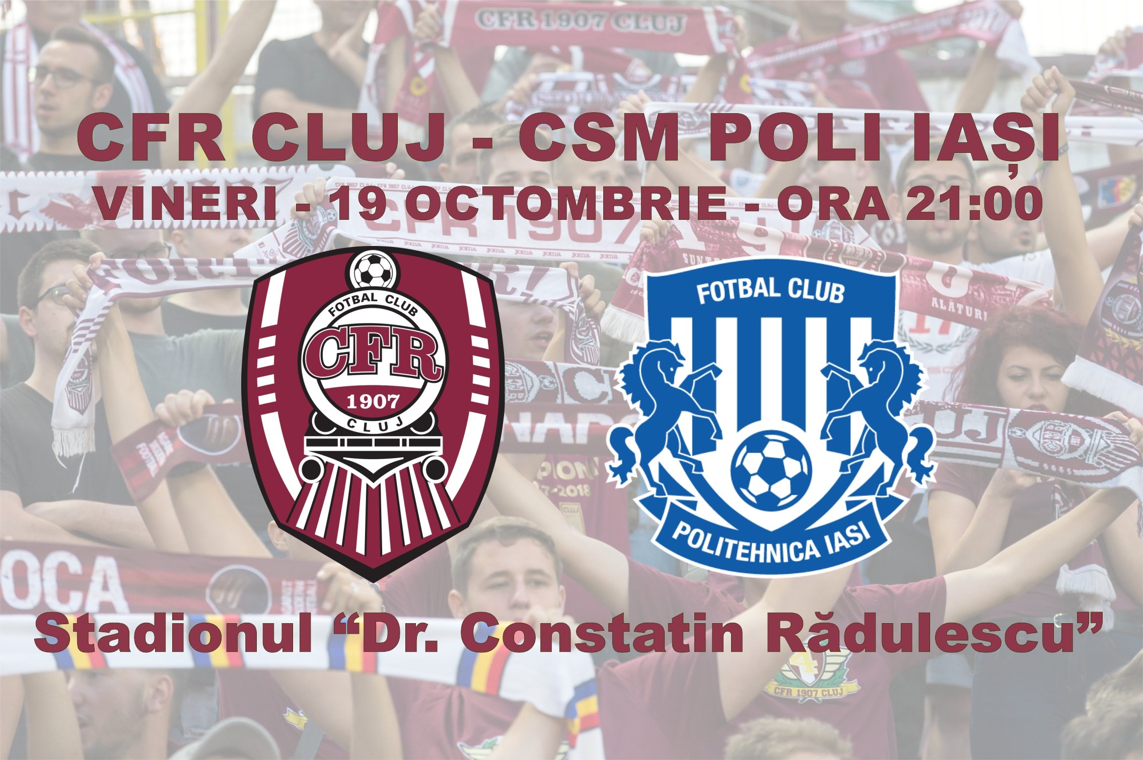 Cfr 1907 Cluj Csm Politehnica Iași Liga 1 Betano Bilete La Sport Stadionul Dr Constantin Rădulescu Cluj Cluj Napoca 19 Octombrie 2018 Show Pass