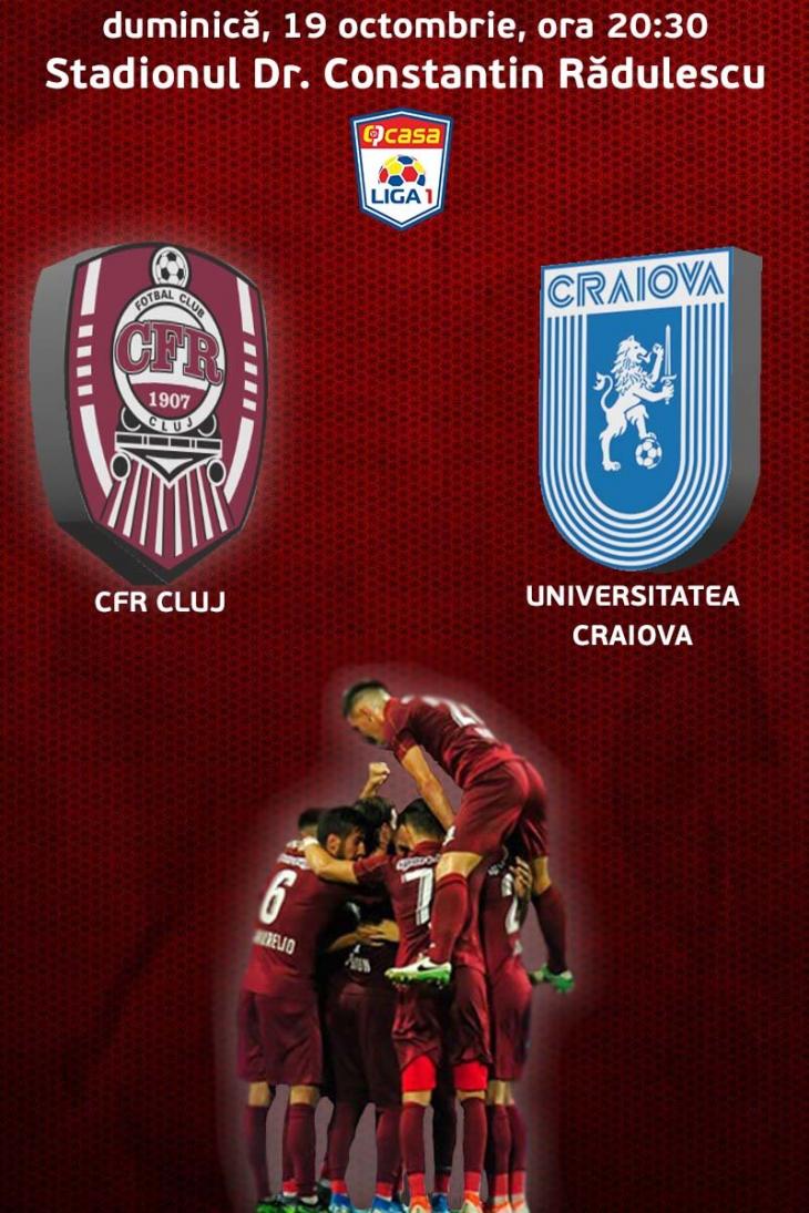 Cfr Cluj V Universitatea Craiova Casa Liga 1 Bilete La Sport