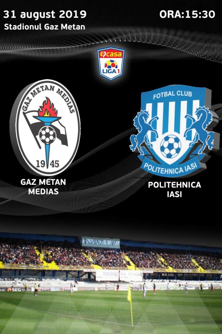 Gaz Metan Medias Politehnica Iasi Casa Liga 1 Bilete La