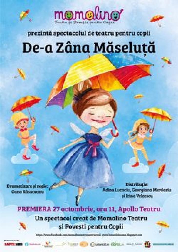 Momolino Teatru și Povești Pentru Copii De A Zana Măseluță Bilete La Spectacol Pentru Copii Apollo111 Bucuresti 19 Ianuarie 2020 Show Pass