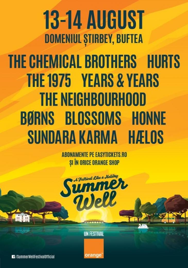 SUMMER WELL FESTIVAL 2016 - Bilete la Festival - Domeniul Ştirbey, Buftea,  13 august 2016 - Show Pass